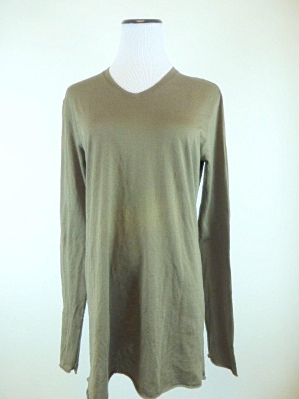 KRISTENSEN DU NORD 100% cotton knit v tunic top L